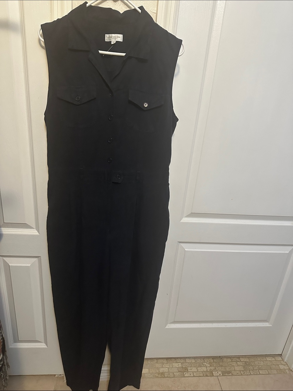 Jones New York Black Long Jumpsuit Dress